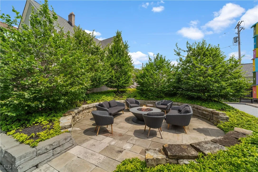 Community fire pit area

