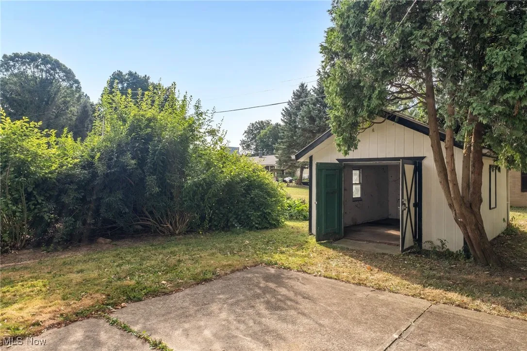 View of grassy yard