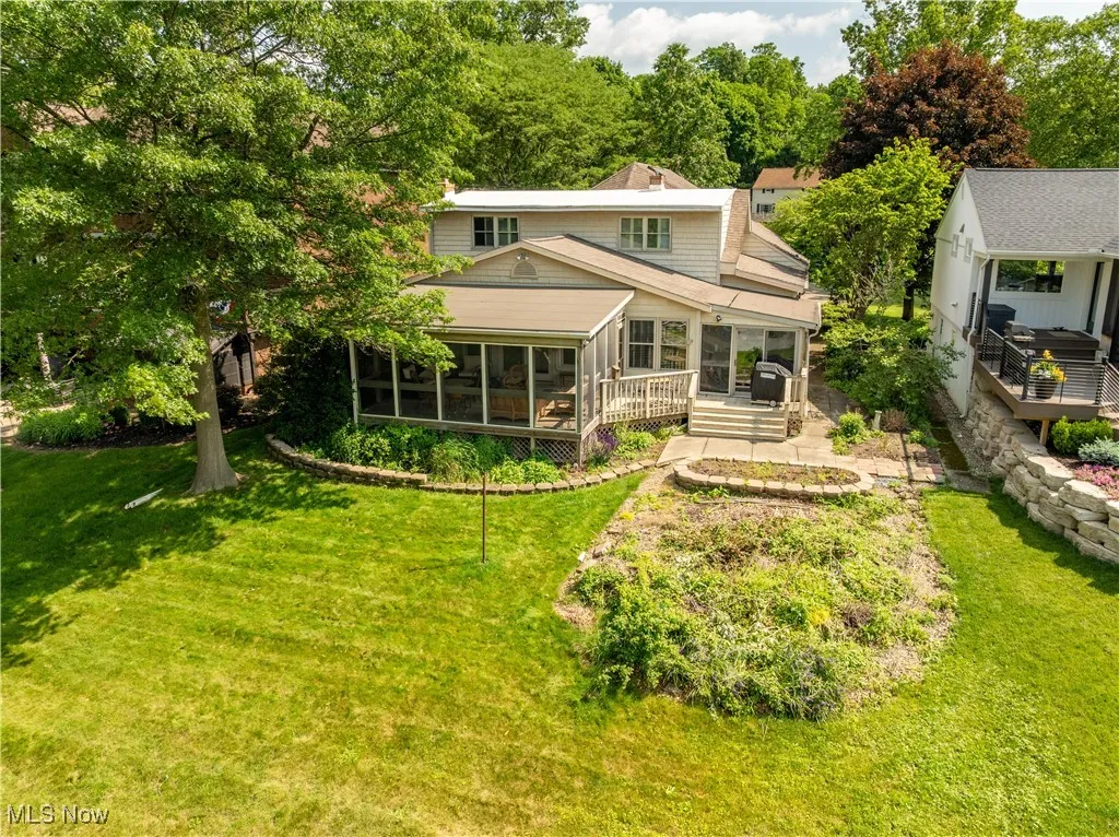 View of the rear of the home.
