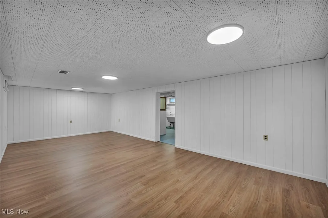 Finished basement space