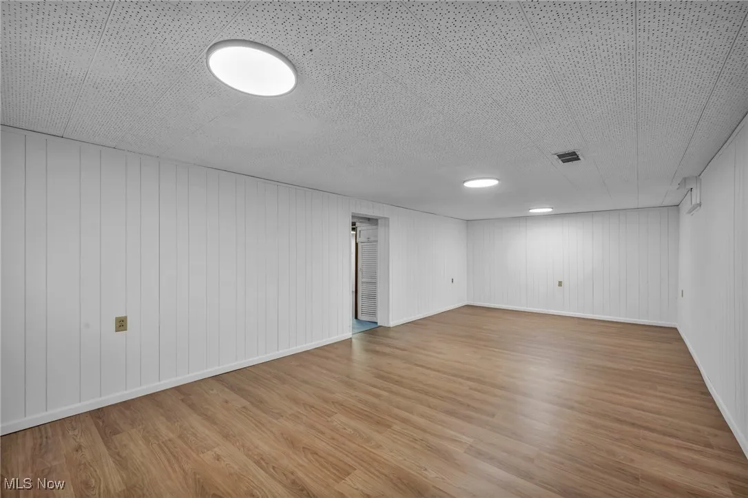 Finished basement space
