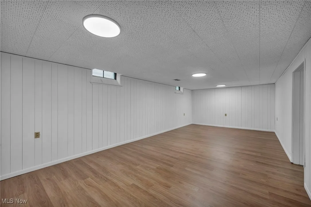 Finished basement space