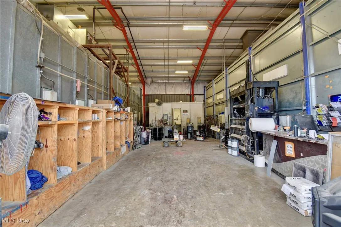 Storage room featuring a garage