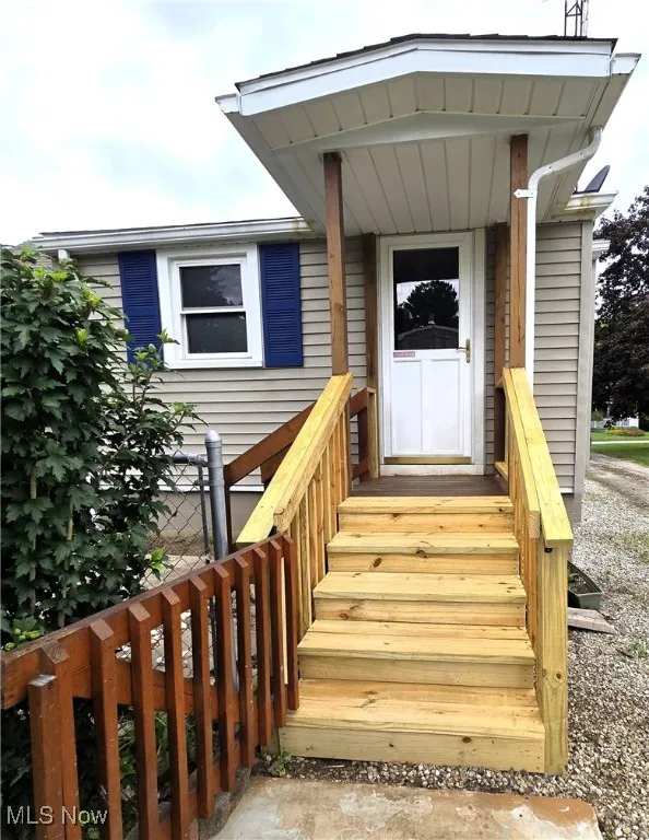 View of exterior entry