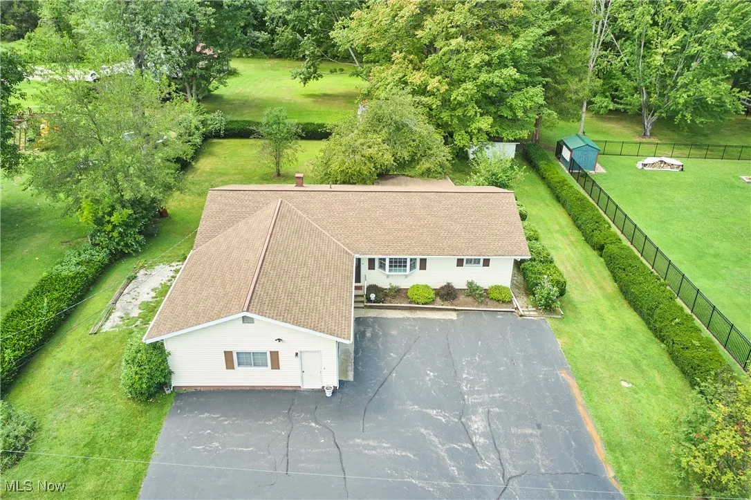 View from above of property