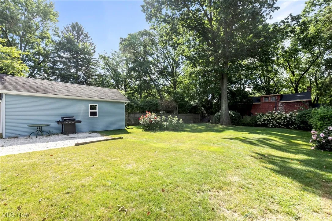 Spacious well-manicured backyard