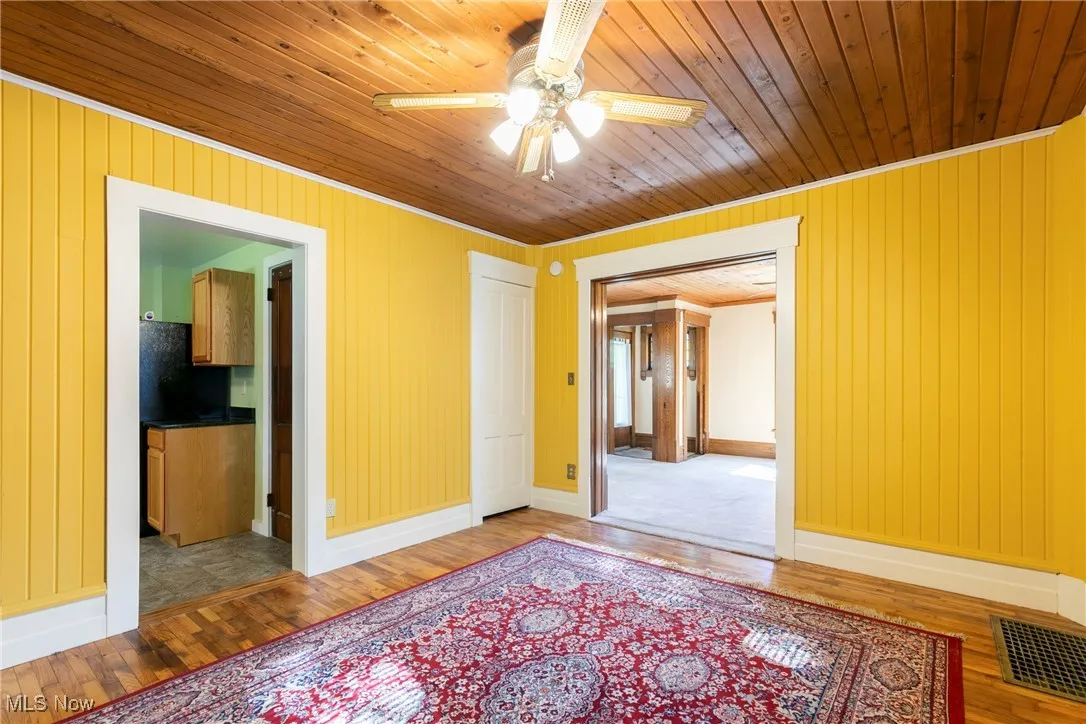 Dining Room with refinished hardwood floors