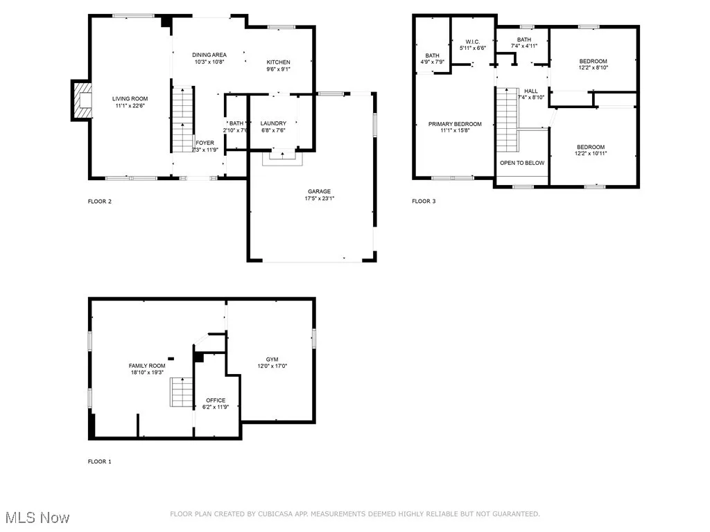 View of floor plan / room layout