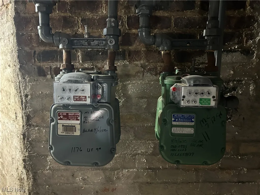 Utilities featuring gas meter