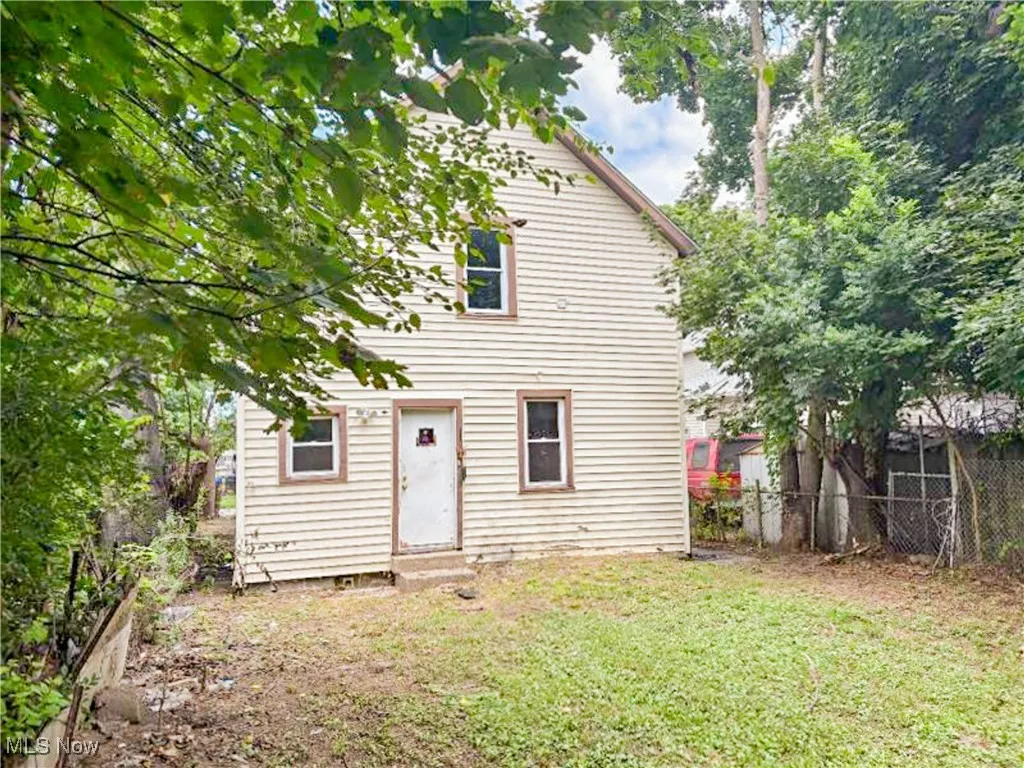 Rear view of property