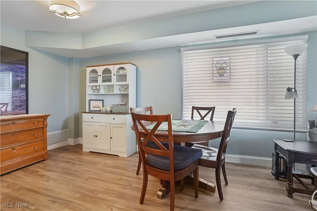 Dining area open to kitchen and living room