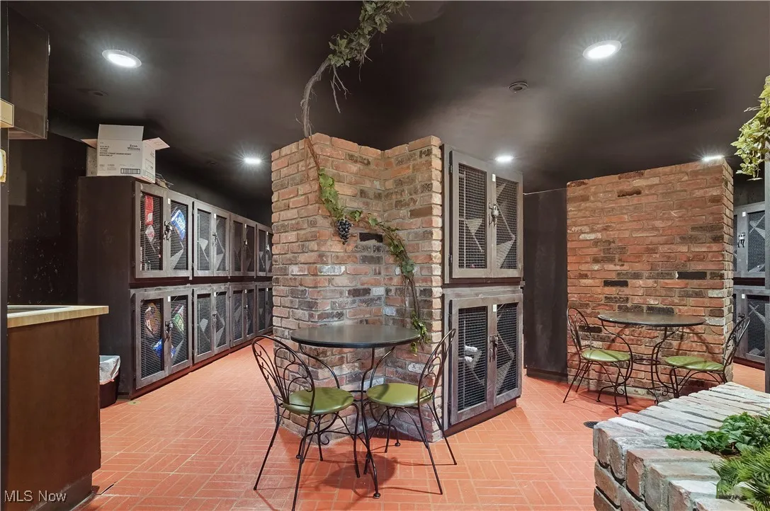 Wine cellar for residents to store beverages