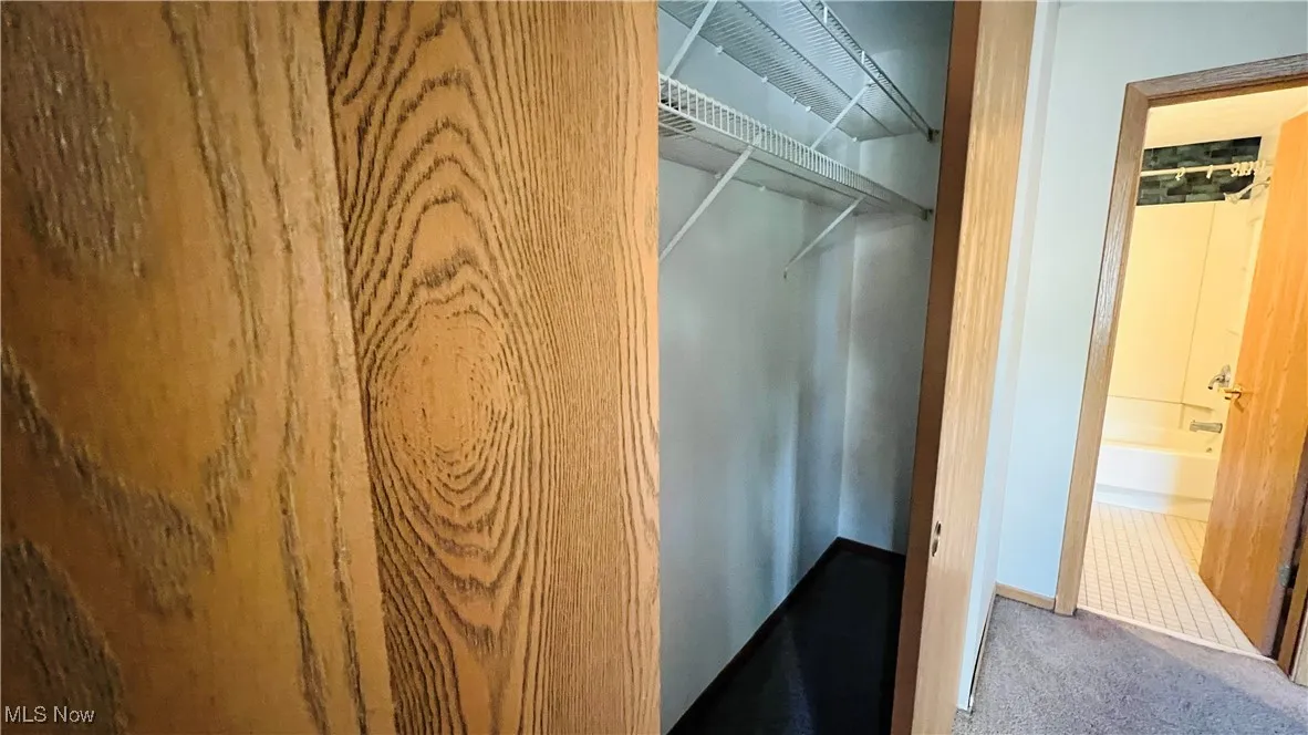 View of closet in bedroom