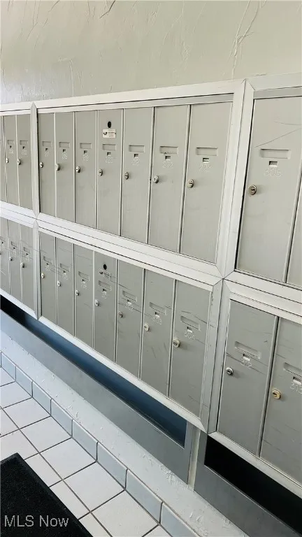 Detailed view of mailbox area