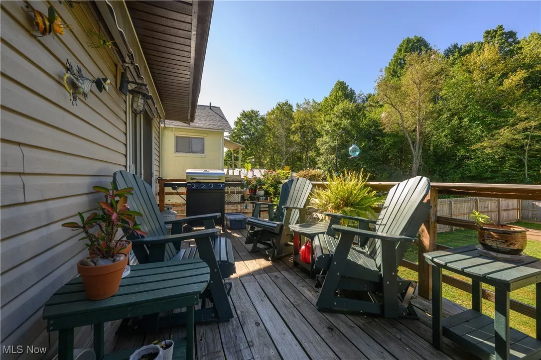 Deck with a grill