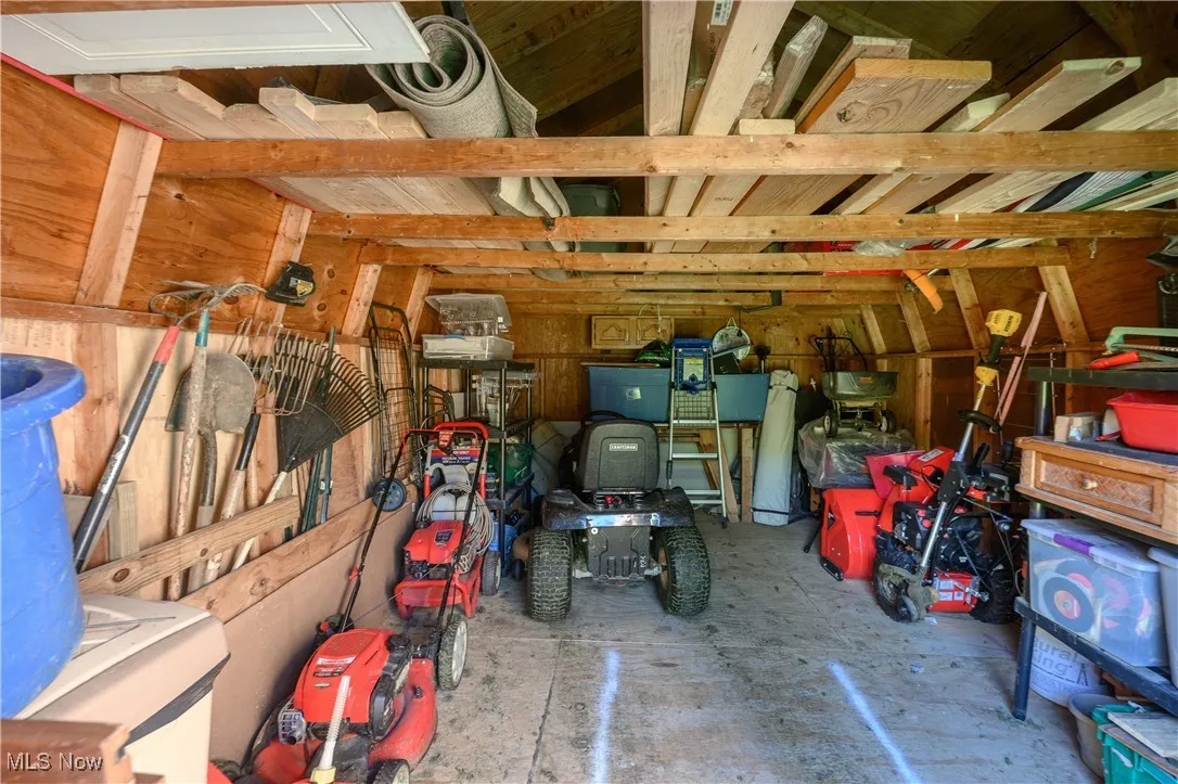 View of storage room