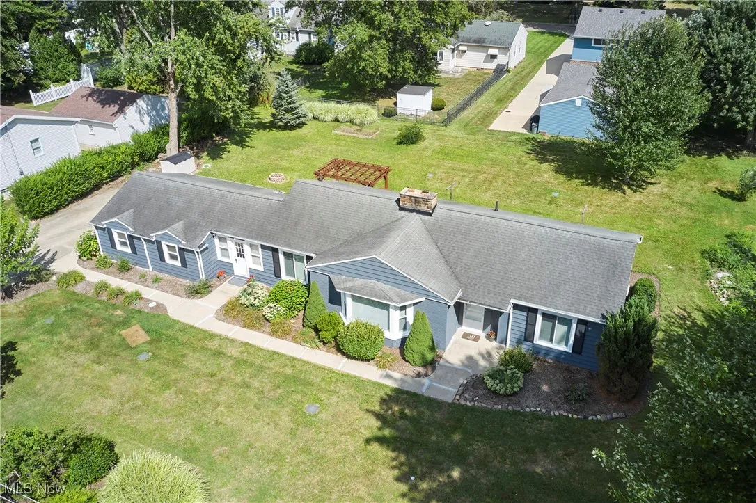 located on a double lot