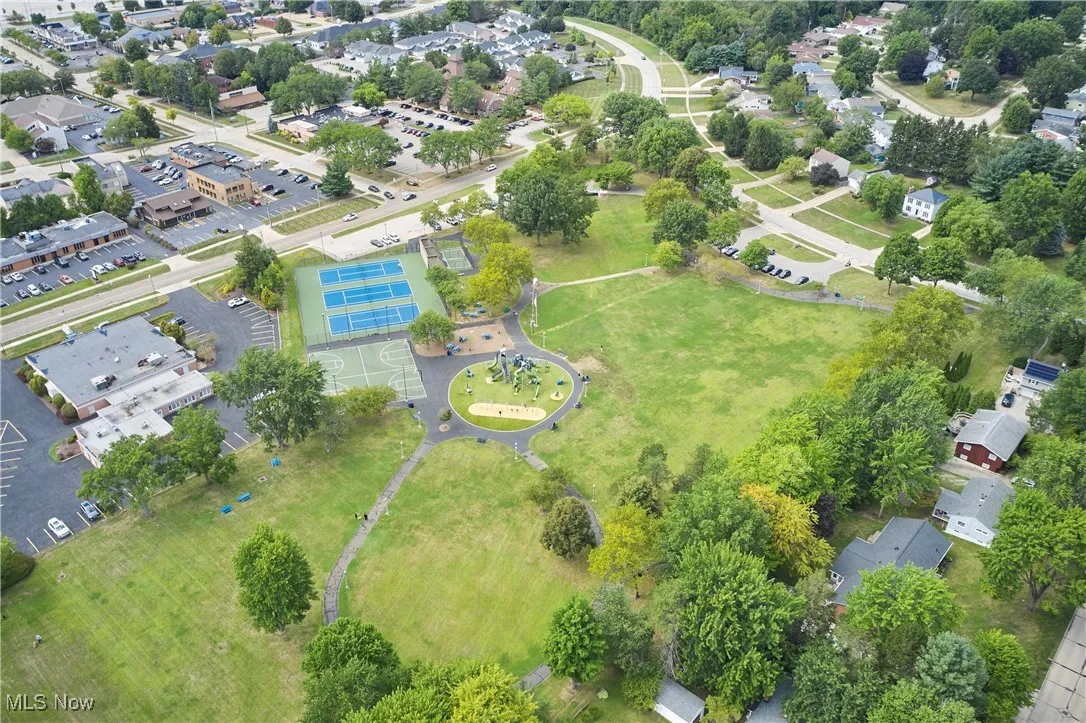 aerial view of Croghan Park, which is just down the street