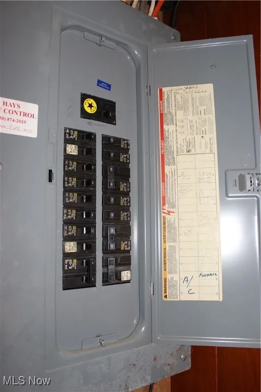 Utility room featuring electric panel