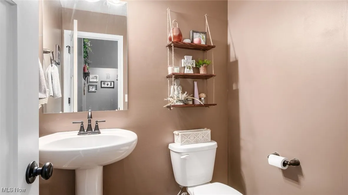 Half bathroom with toilet