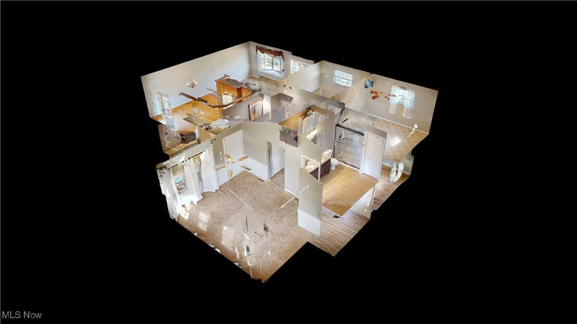 3D FLOOR PLAN OF BOTH LEVELS OF THE HOUSE