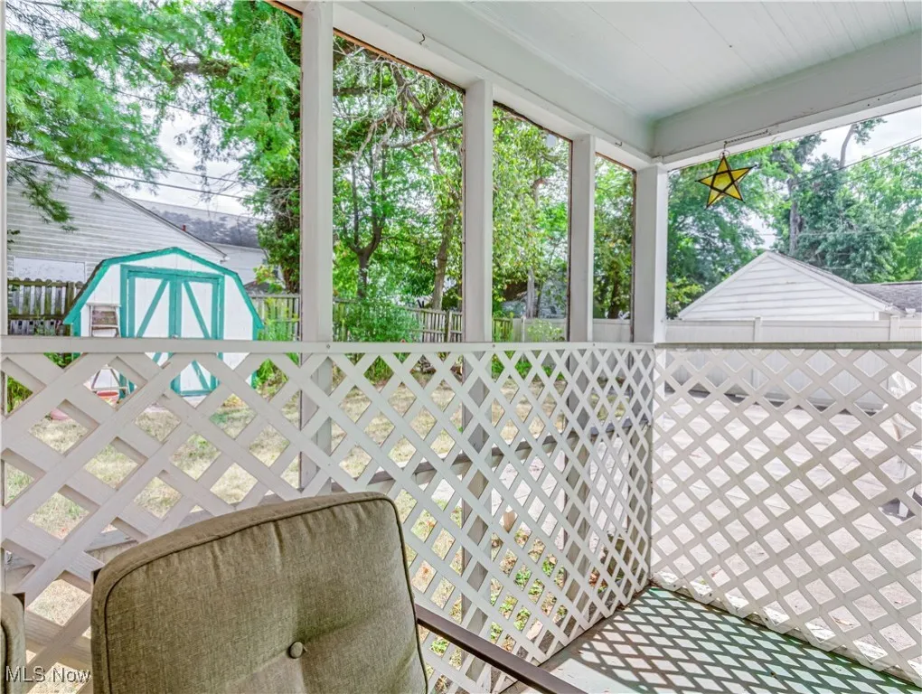 Covered back porch