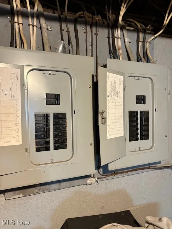 Utility room with electric panel