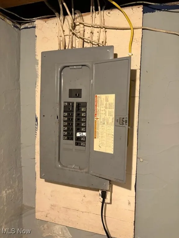 Utility room with electric panel
