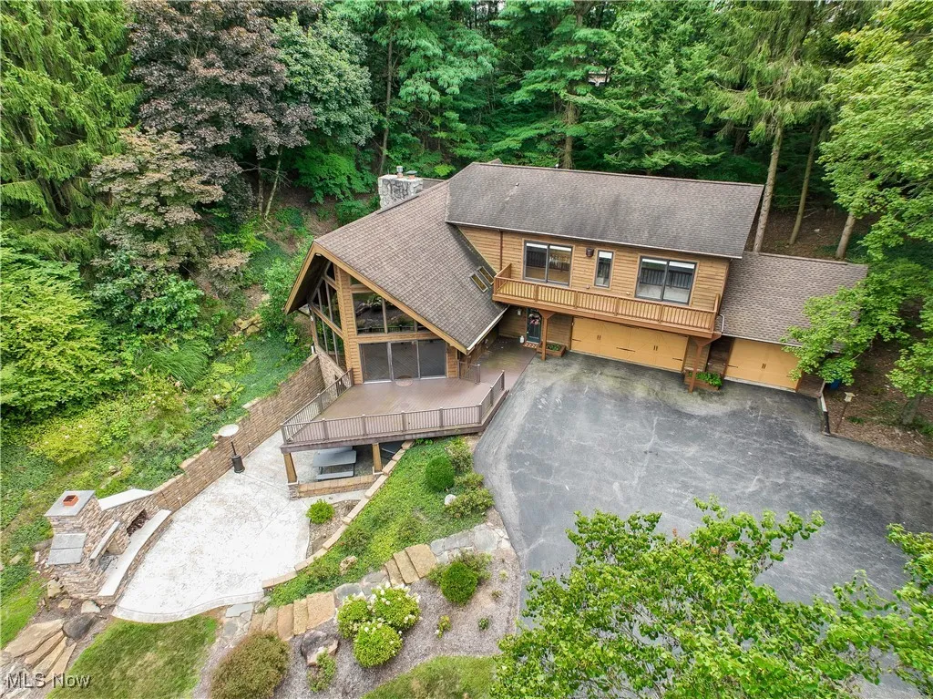 View from above of property