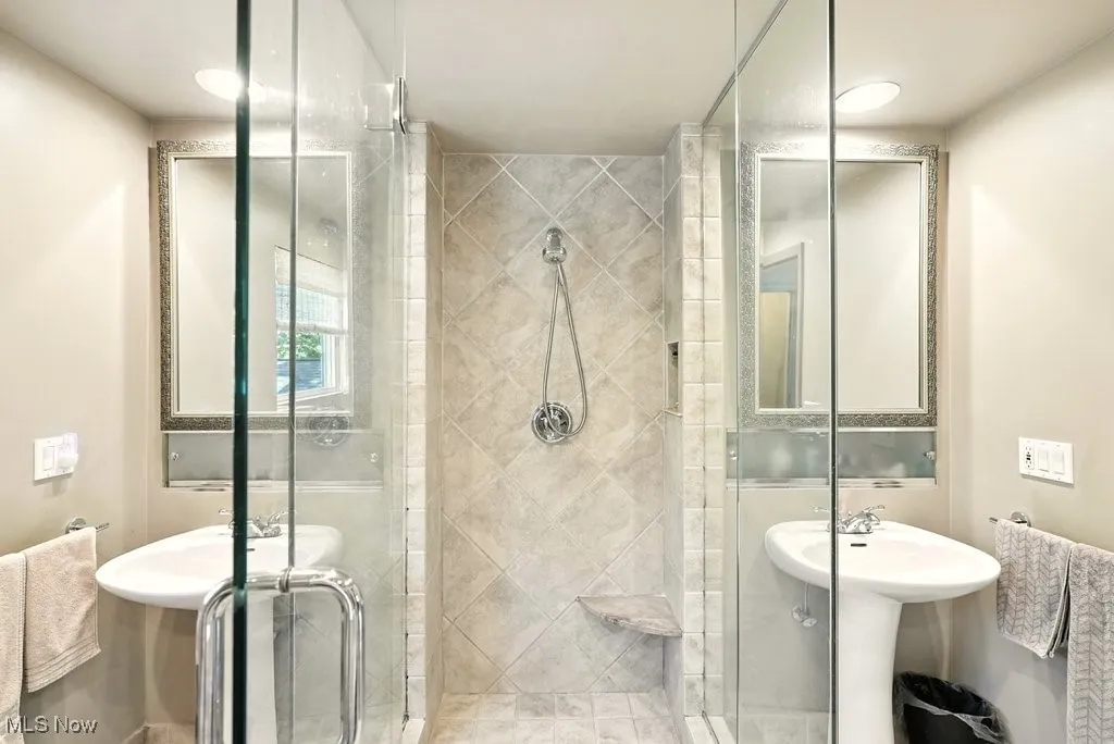 Full bath with a stall shower