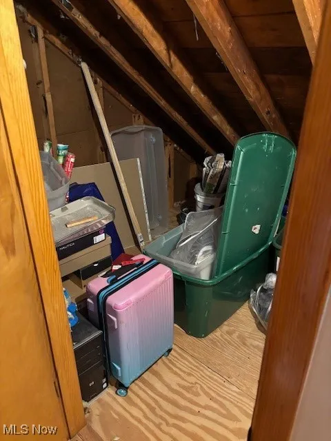 View of attic