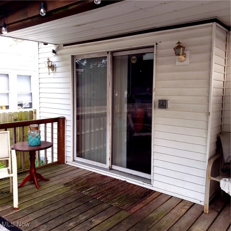 View of deck