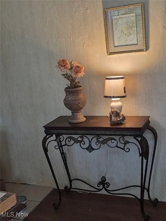 Detailed view of wood finished floors