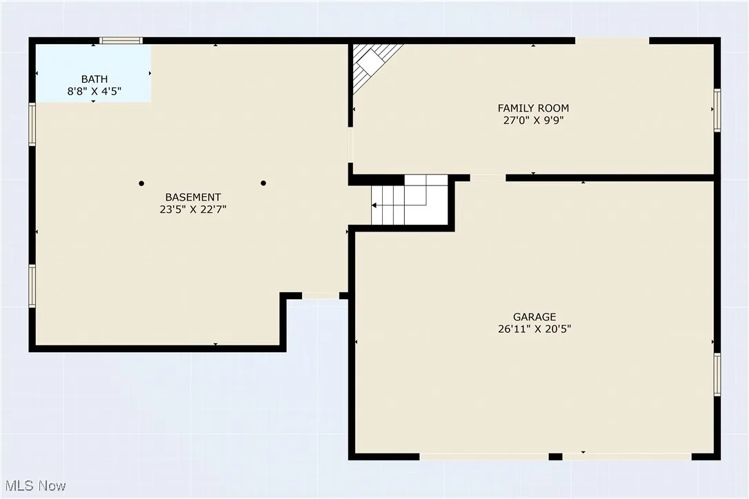 View of floor plan / room layout