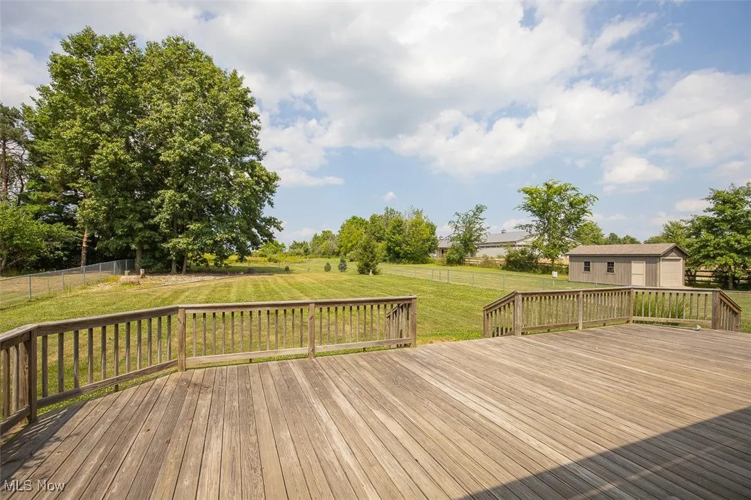 Wooden deck