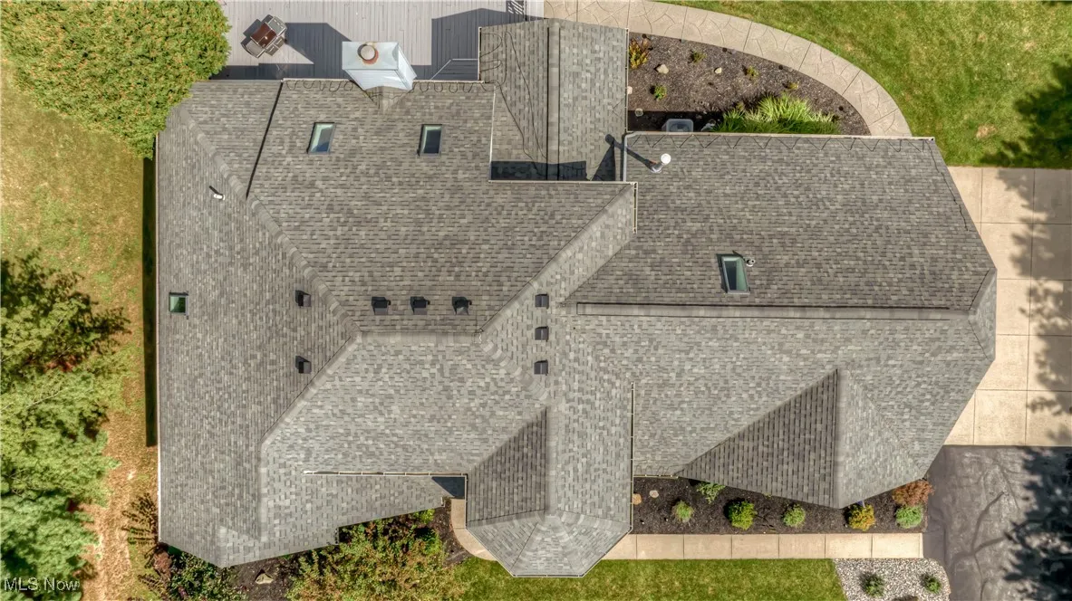 View from above of property