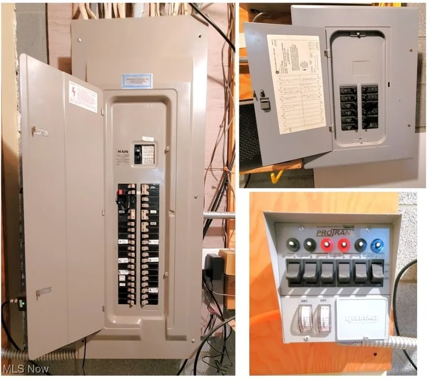 Utility room with electric panel