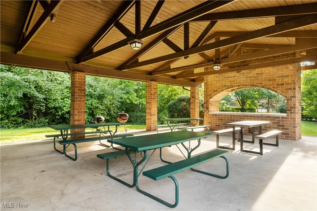 View of patio featuring outdoor dining space