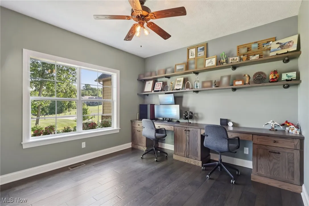 Home Office with Custom Built-Ins