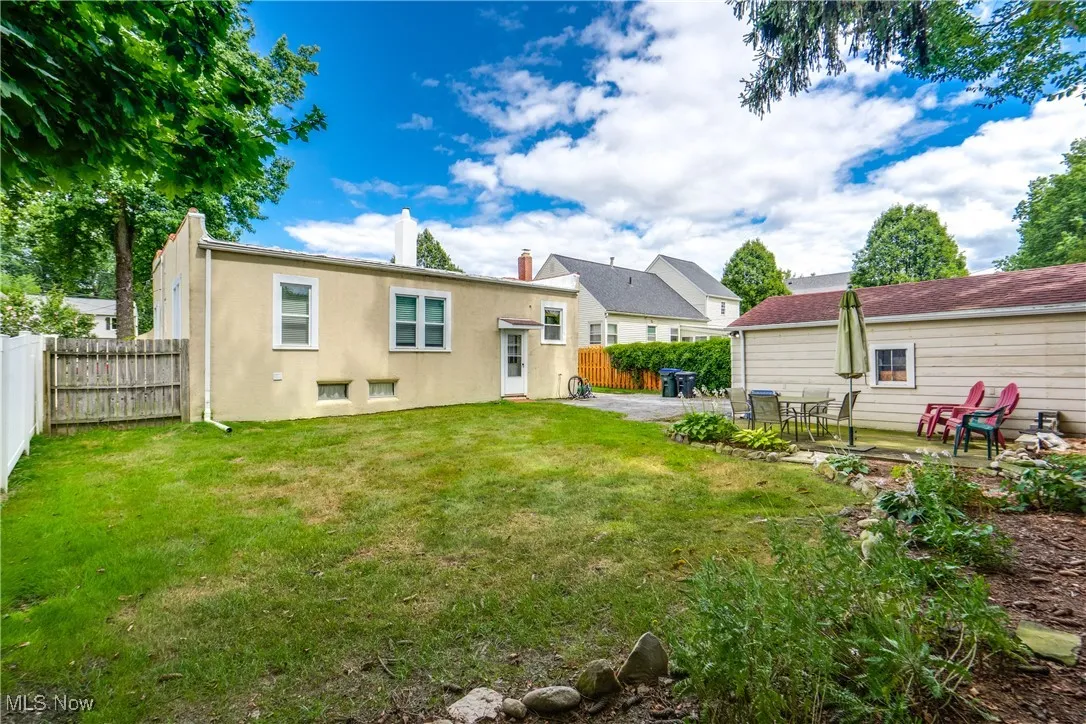 Back of property featuring a patio, stucco siding, and a fenced backyard