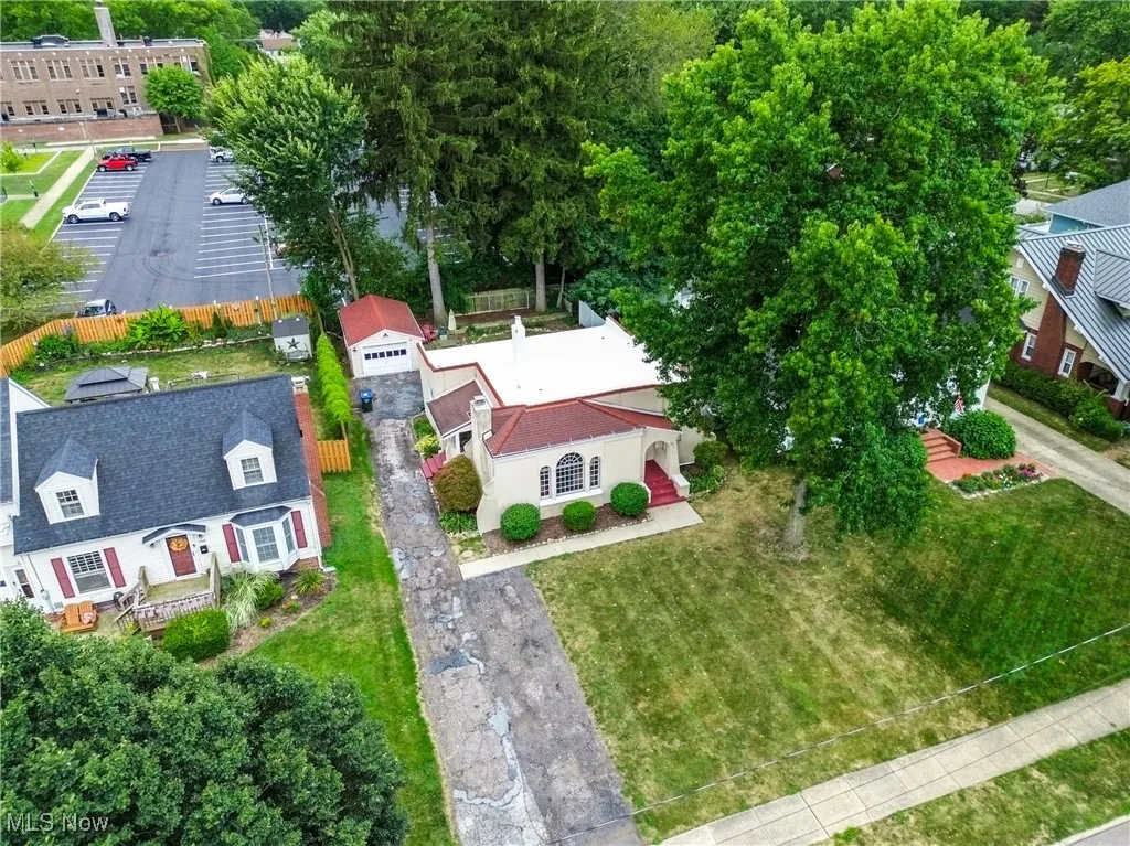 View from above of property