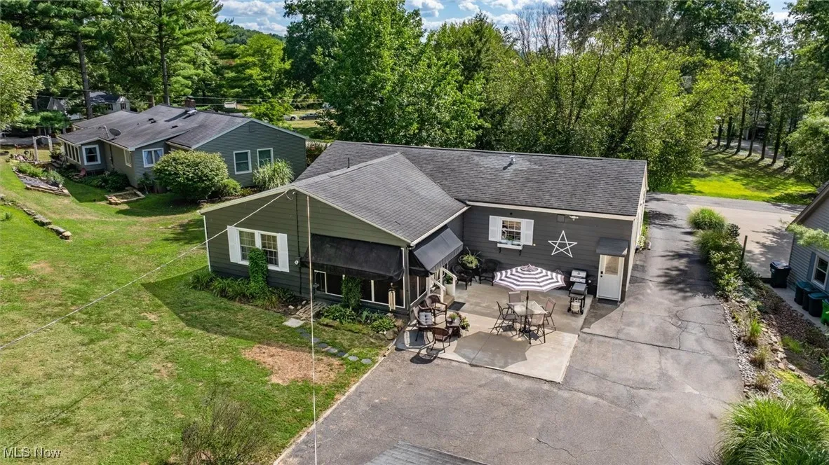 View from above of property