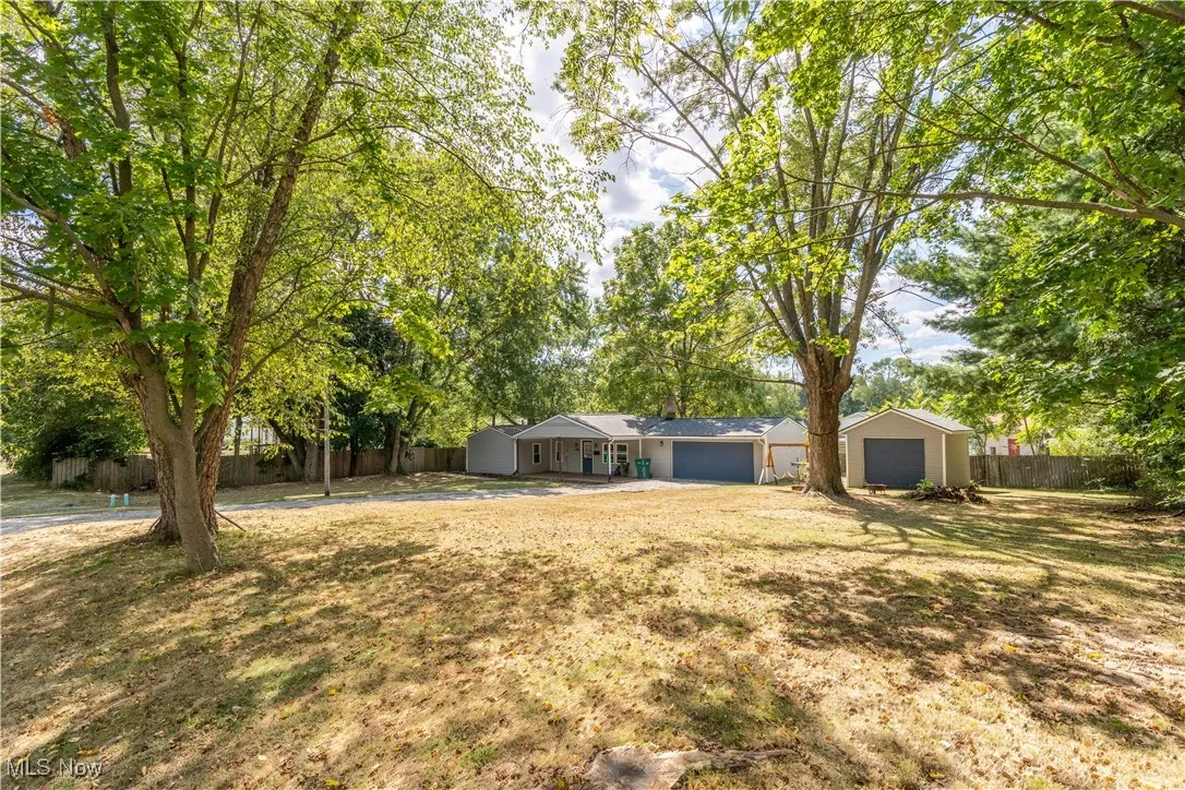 View of yard with view of scattered trees