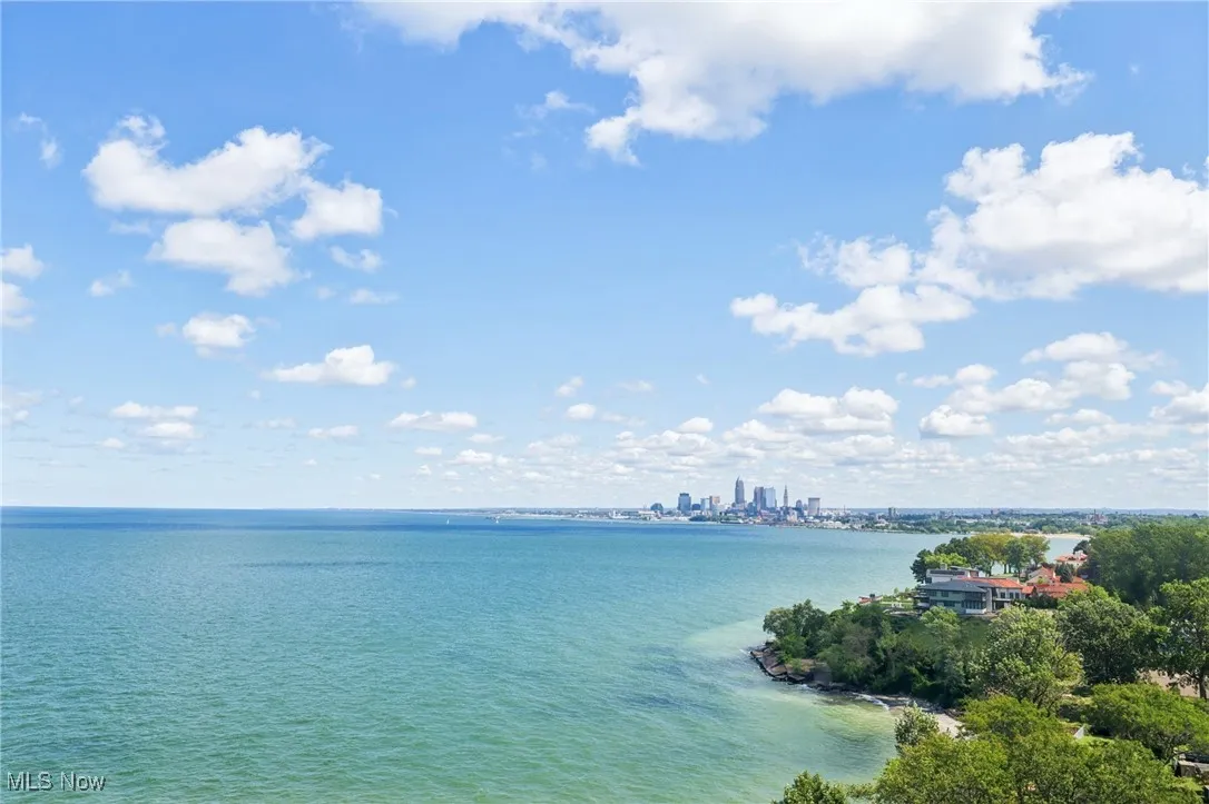 Water view featuring city skyline