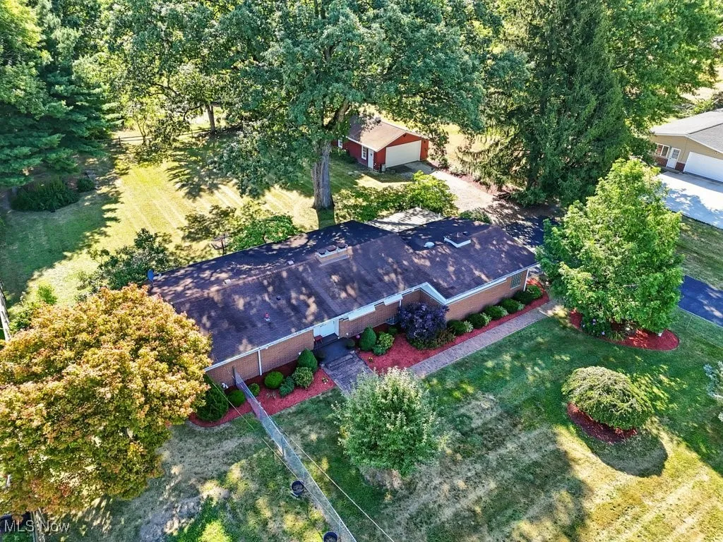 View from above of property