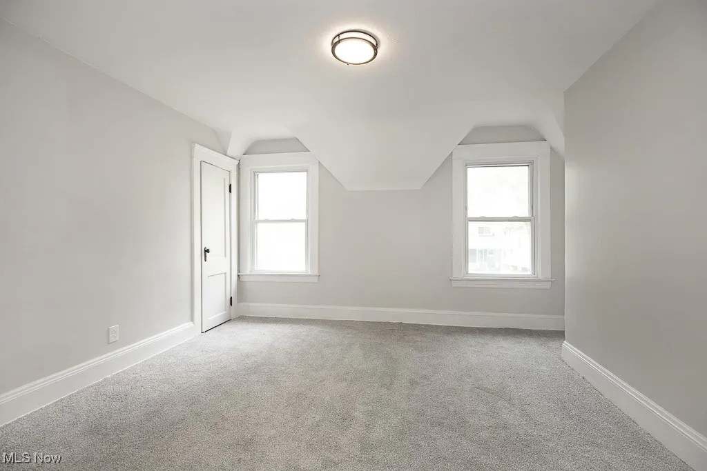 Bonus room featuring light colored carpet and healthy amount of natural light