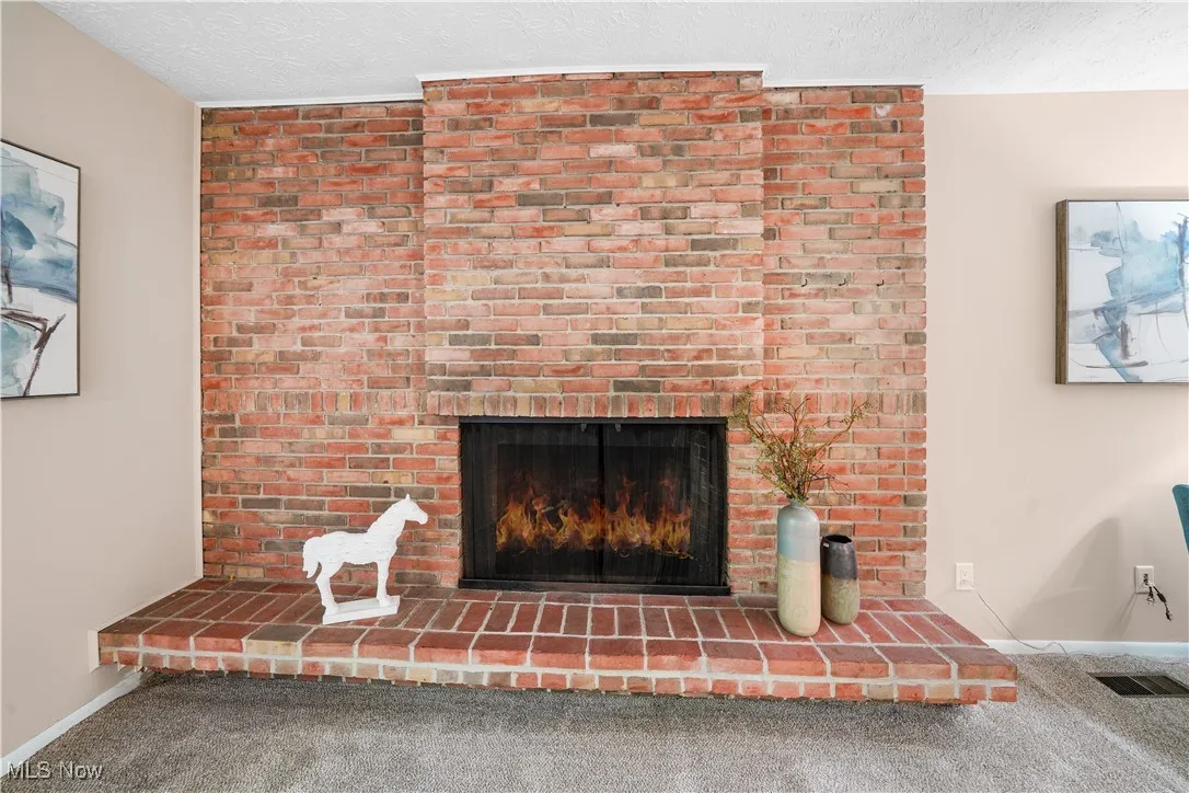 beautiful gas fireplace