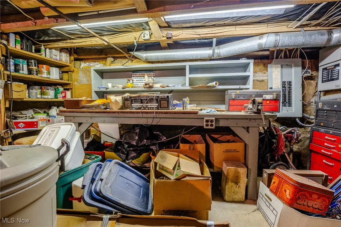Storage with electric panel