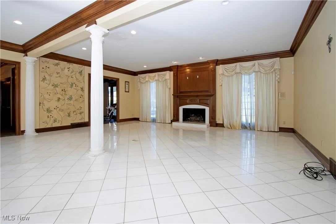 Living room off the entry