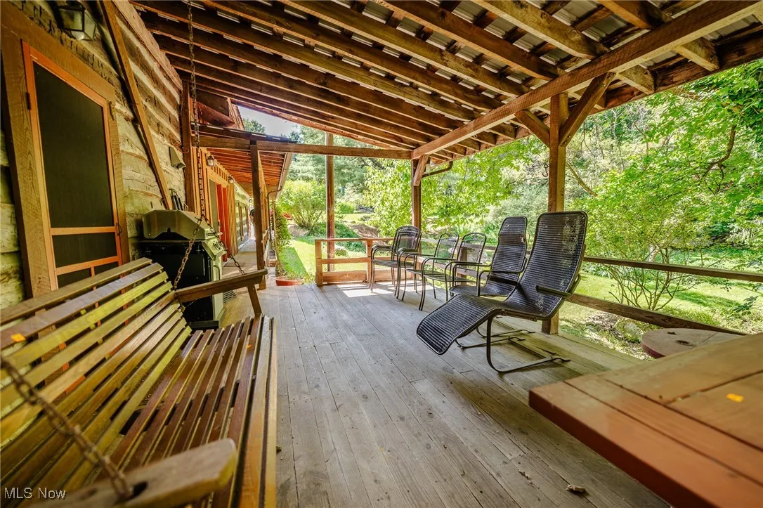 View of deck